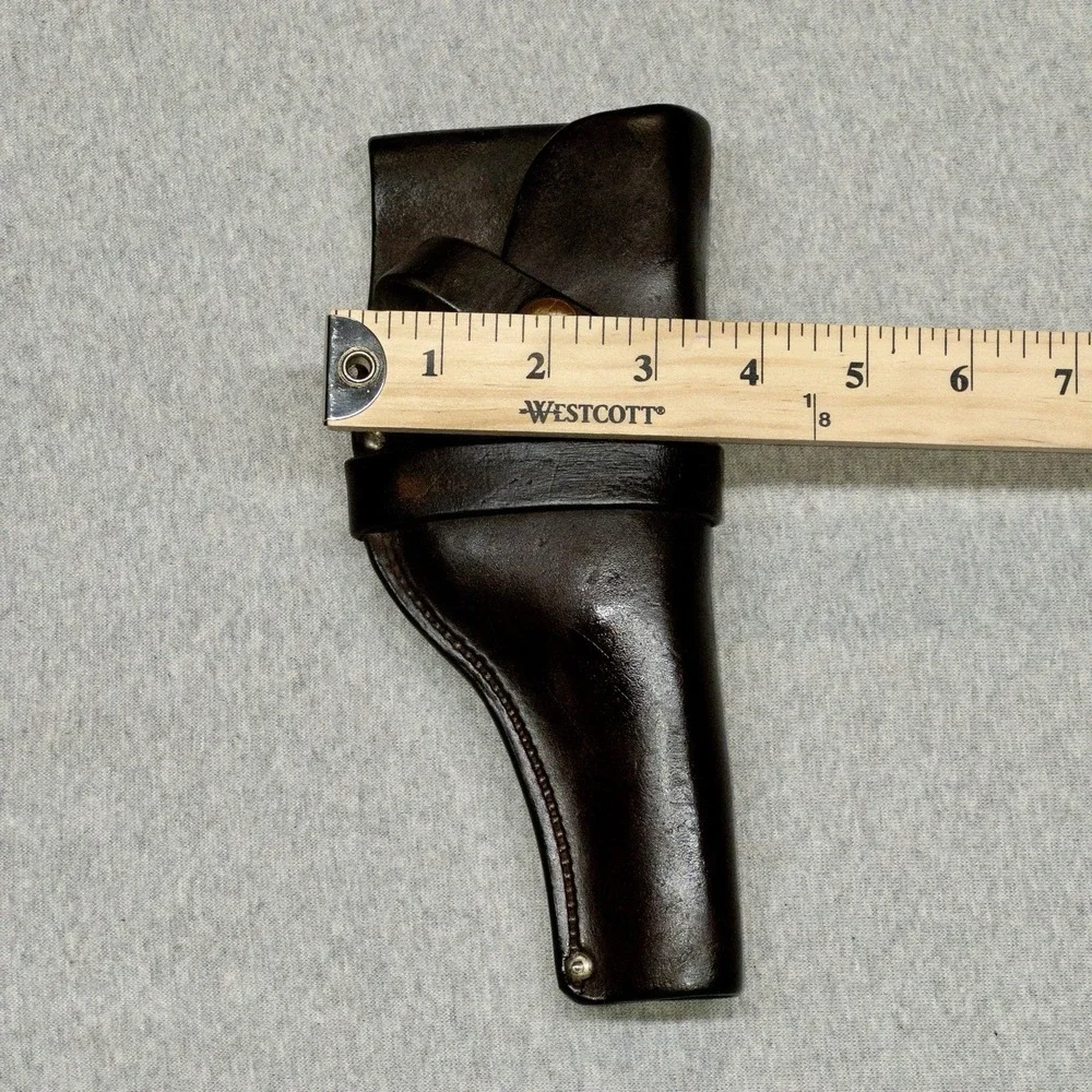 Vintage H H Heiser Leather Holster 923 Brass Snaps‎ Denver Colorado